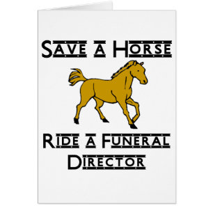 Cartão monte um diretor fúnebre