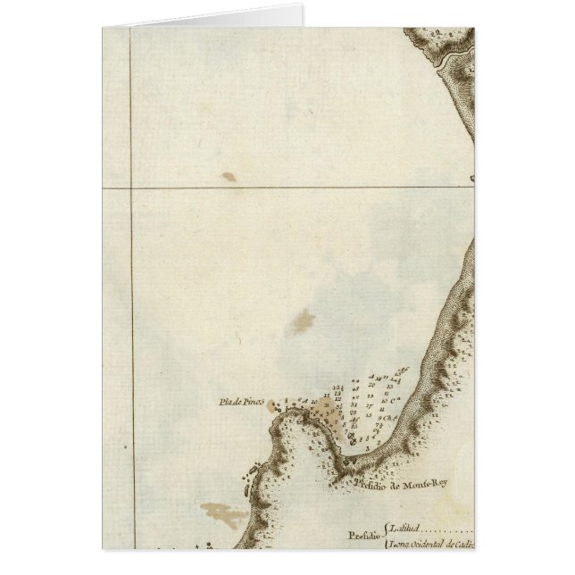 Cartão Monterey Bay e península (Frente)