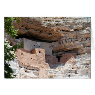 Cartão Montezuma Castle Cliff Dwelff - NM Landmark
