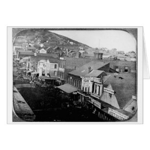 Cartão Montgomery Street San Francisco Califórnia 1850