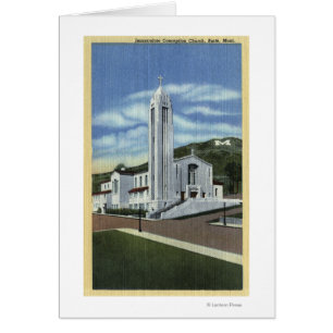 Cartão Montículo, Montana - igreja da concepção imacul