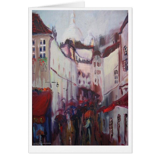 Cartão Montmartre, Paris (Frente)