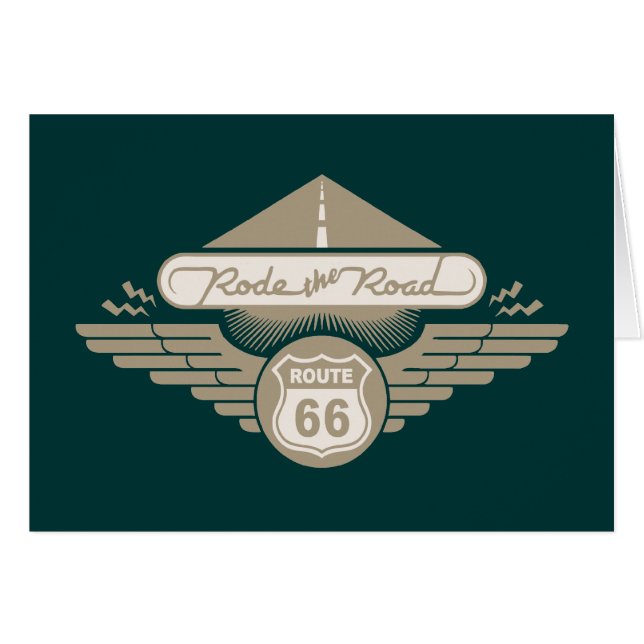 Cartão Montou a estrada - ouro (Frente Horizontal)