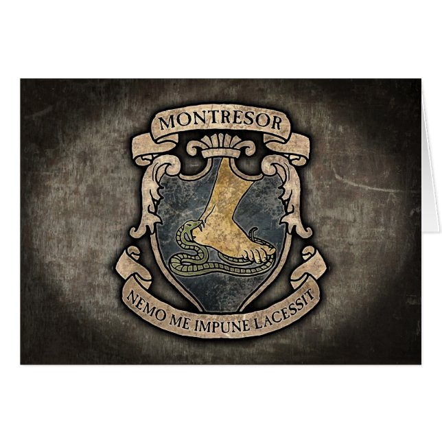 Cartão Montresor Casaco de Armas (Frente Horizontal)