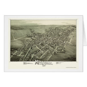 Cartão Montrose, mapa panorâmico do PA - 1890