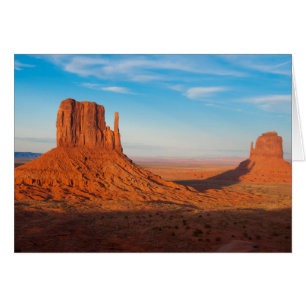 Cartão Monument Valley Utah luvas do deserto em panorâmic