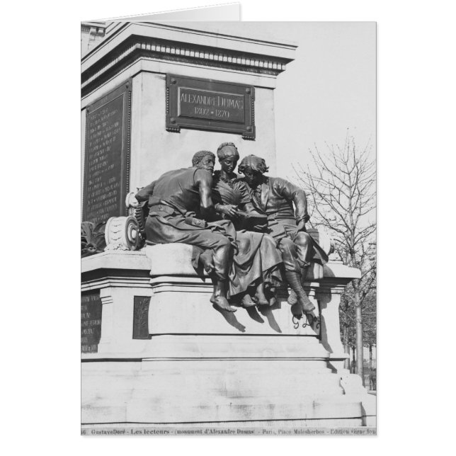 Cartão Monumento a Alexandre Dumas Pere (Frente)