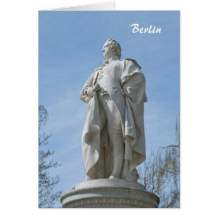 Cartão Monumento a Johann Wolfgang von Goethe em Berlim
