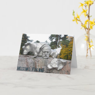 Cartão Monumento a Sibelius, Helsinque, Finlândia