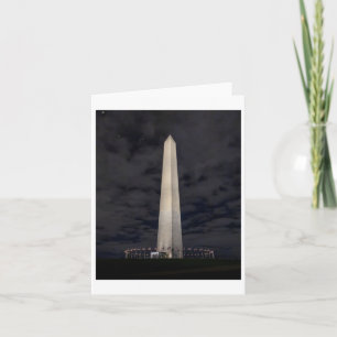 Cartão Monumento a Washington no Night Sticker