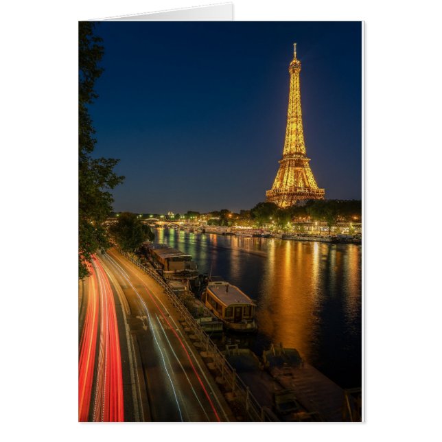 Cartão Monumento da Torre Eiffel (Frente)
