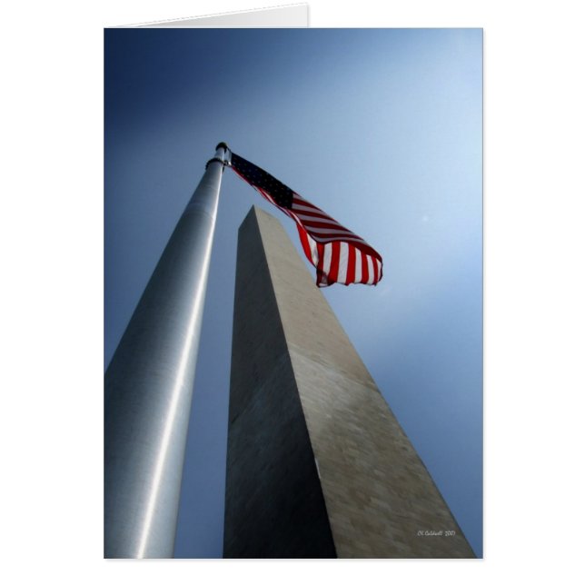 Cartão Monumento de Washington (Frente)