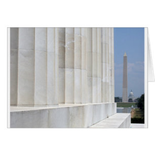 Cartão monumento lincoln memorial washington