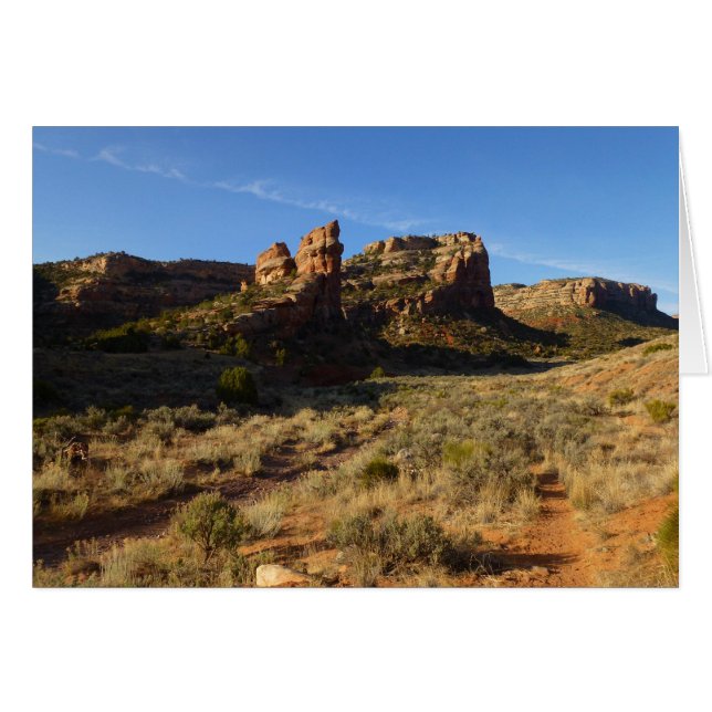 Cartão Monumento Nacional de Canyon Colorado sem Thorough (Frente Horizontal)