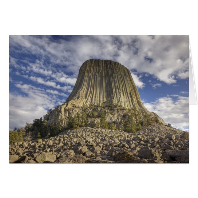 Cartão Monumento Nacional Devils Tower (Frente Horizontal)