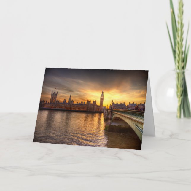 Cartão Monumentos | Big Ben & Houses do Parlamento (Frente)