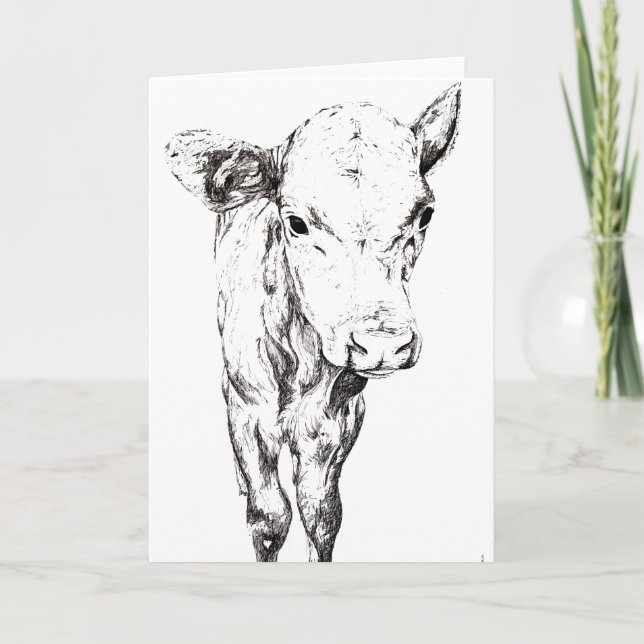 Cartão Moo Greeting Card (Frente)