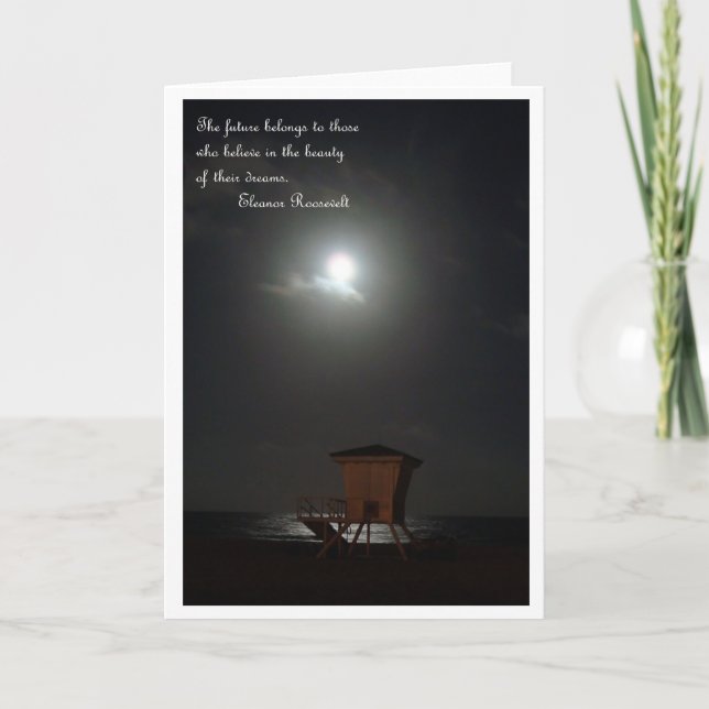 Cartão moon and cabana and quote card (Frente)