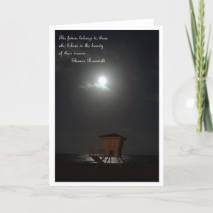 Cartão moon and cabana and quote card