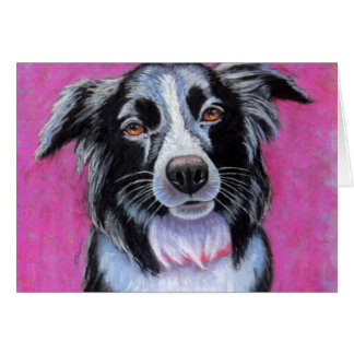 Cartão Moon Dog Border Collie