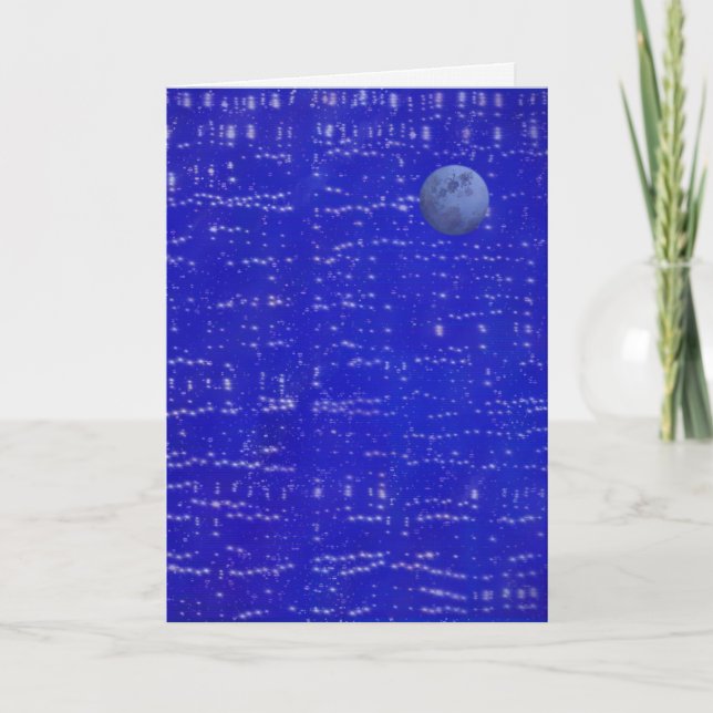 Cartão Moon Music Greeting Card (Frente)