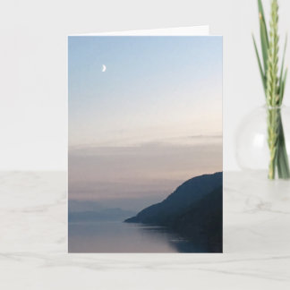 Cartão Moon over Loch Ness Greeting Card