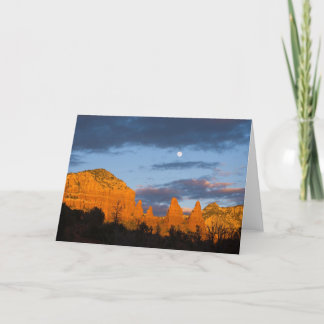 Cartão Moon Over Sedona Greeting Card 2226