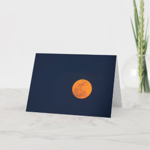 Cartão Moon Rise of the Super Moon   Savannah, Geórgia