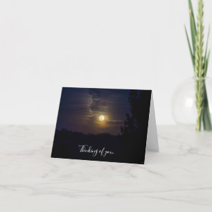 Cartão Moon Silhouette Pensando Em Você