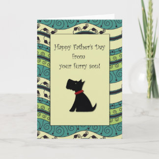 Cartão .::MoonDreams::. Happy Father's Day Black Dog
