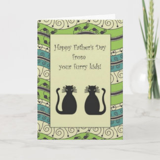 Cartão .::MoonDreams::. Happy Father's Day Cats Card
