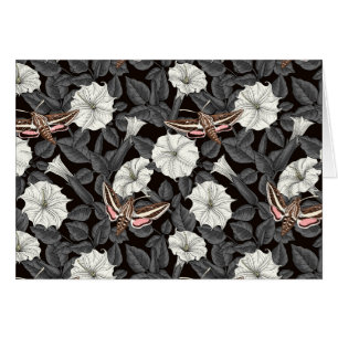 Cartão Moonflowers and sphinx moths 2