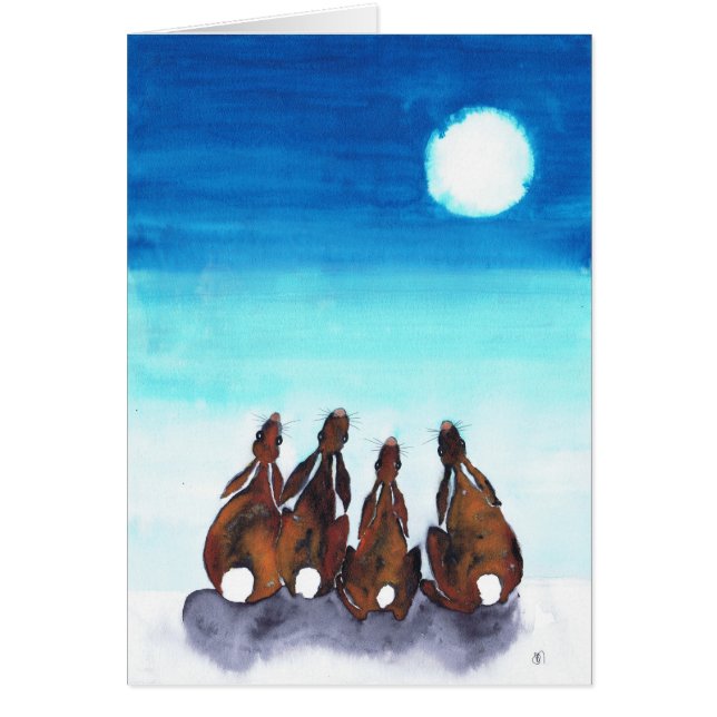 CARTÃO MOONGAZING HARES (Frente)