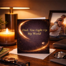 Cartão Moonlit Father’s Day Keepsake Card from Daughter