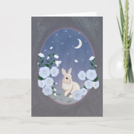 Cartão Moonlit Garden Bunny 5x7 Greeting Card 