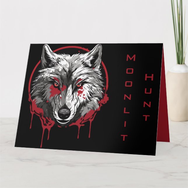 Cartão Moonlit Hunt (Frente)