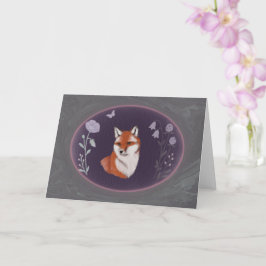 Cartão Moonlit Woodland Fox 7x5 Greeting Card