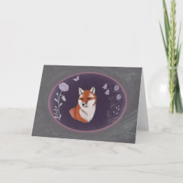 Cartão Moonlit Woodland Fox 7x5 Greeting Card