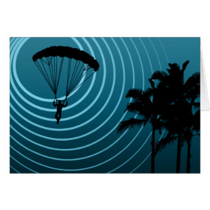 Cartão moonshine o skydiver