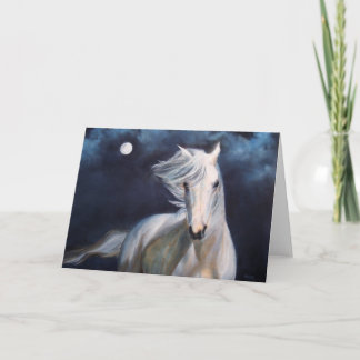 Cartão "Moonsilver" Horse Greeting Card