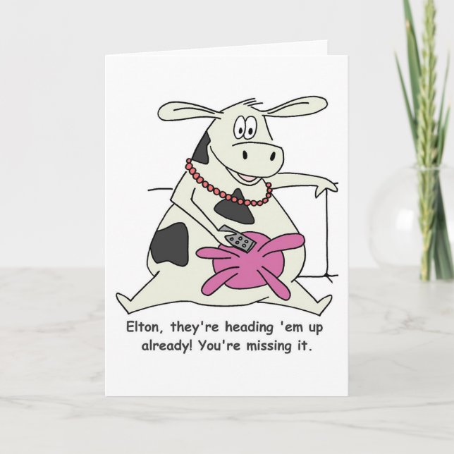 Cartão Mooooove 'em out! The Greeting Card (Frente)