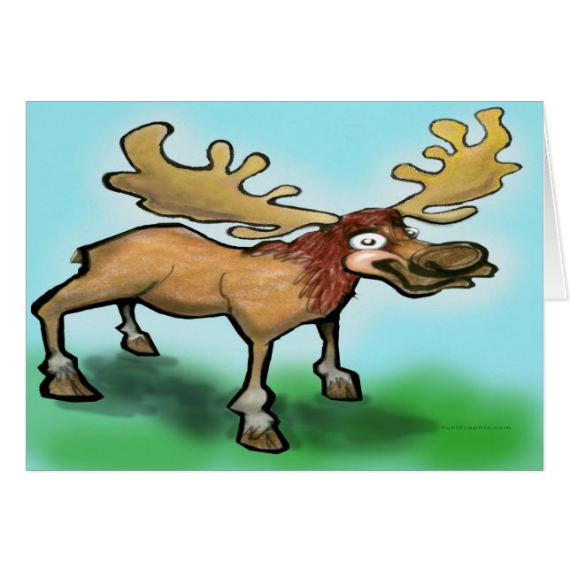 Cartão Moose (Frente Horizontal)