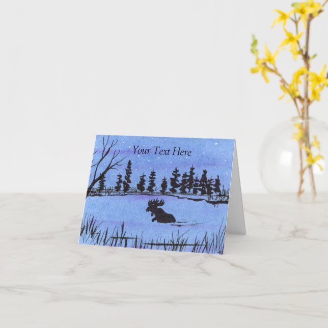 Cartão Moose (Flor Amarela)