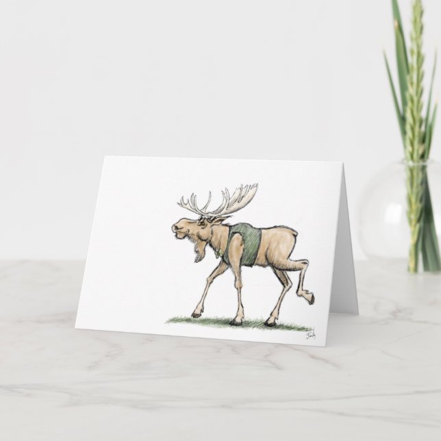 Cartão Moose Greeting Card (Frente)