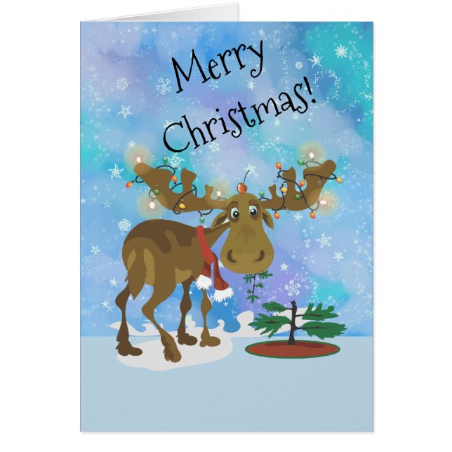 Cartão Moose Natal ~ (Frente)