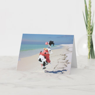 Cartão Mootilda's beachCOWmbing