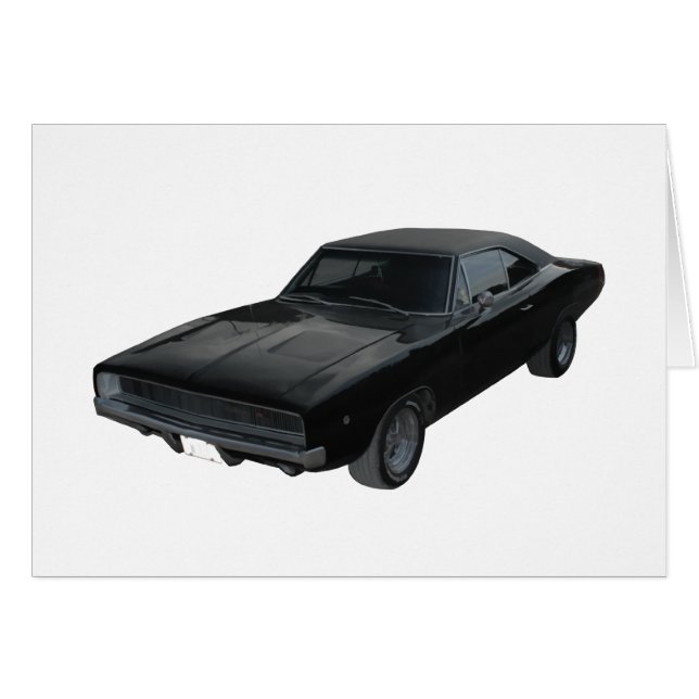 Cartão Mopar do carregador de borda 1968 (Frente Horizontal)