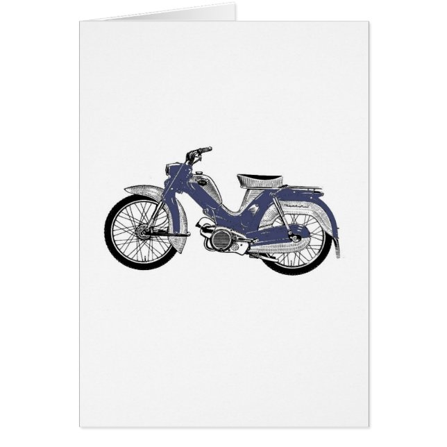 Cartão Moped retro Tunturi (Frente)