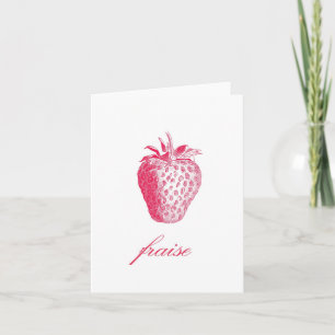 Cartão Morango (Fraise) Notecards