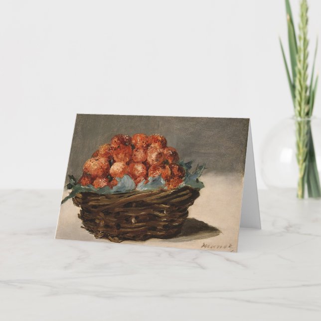 Cartão Morangos | Édouard Manet (Frente)